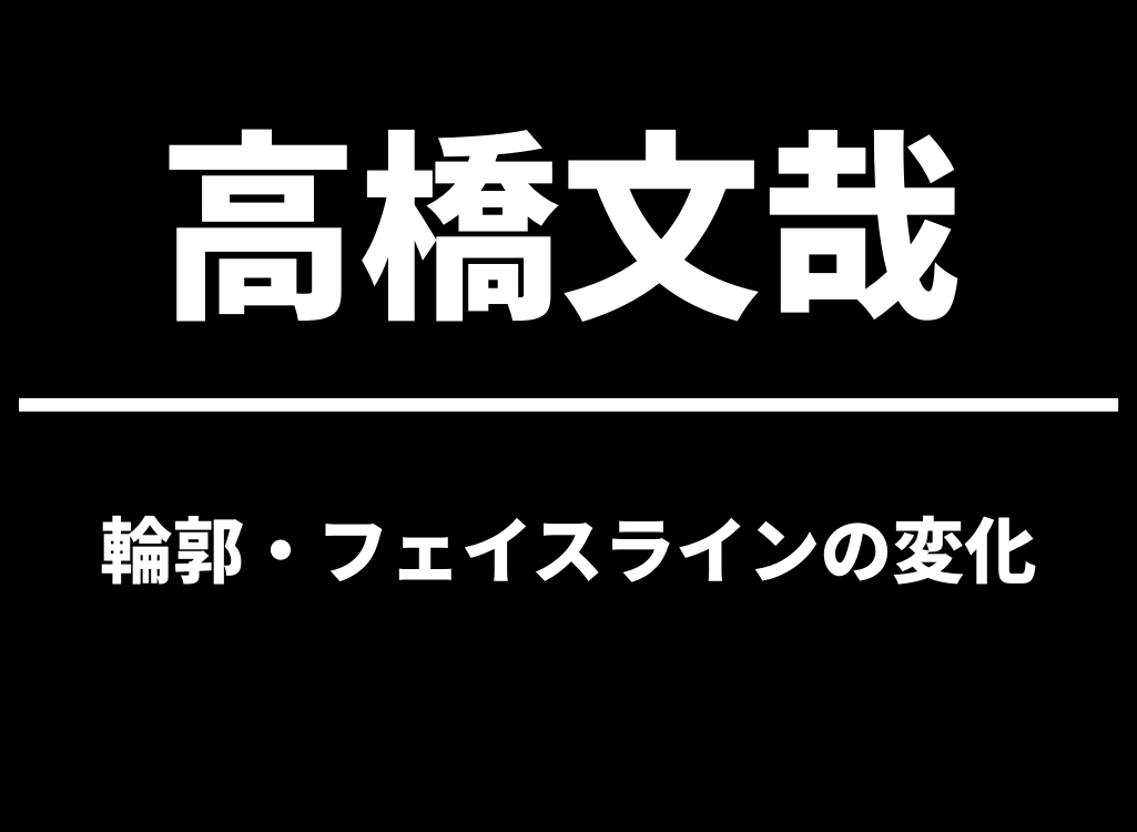 輪郭・フェイスラインの変化|「顔パンパン」「丸顔」と言われた時期